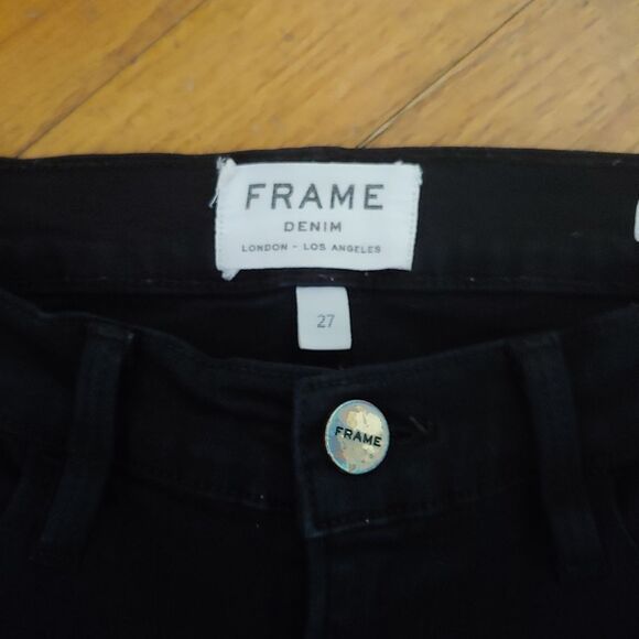 Frame Le Color Skinny De Jeanne Jeans in Film Noir Size 27 - Picture 4 of 7